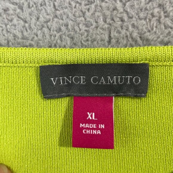 NEW Vince Camuto Womens XL Ribbed Sleeveless Sweater Tank Top Key Lime - Picture 5 of 8